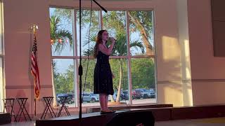 Kristen sings (full version) &quot;Smile&quot; Indian River Charter High School, May 1st, 2021