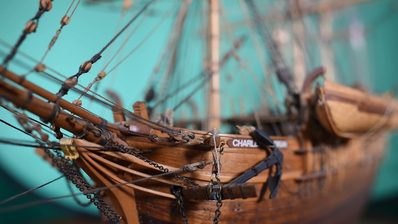 Charles Morgan, Moby-Dick (Sailing ship 1700 Century) -Green Screen- Front View 001