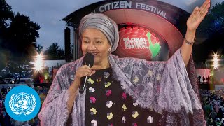 Amina Mohammed Visits Global Citizen Festival in Central Park | United Nations