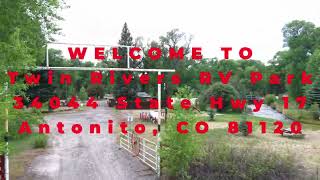 Twin Rivers RV Park Mogote CO-Turnkey operation • 39 RV spaces • 8 cabins • Conejos River frontage Twin Rivers RV Park Mogote CO-Turnkey operation • 39 RV spaces • 8 cabins • Conejos River frontage