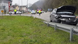 Schwerer Verkehrsunfall B 314 Wutöschingen - Liveberichterstattung [21.11.2019]
