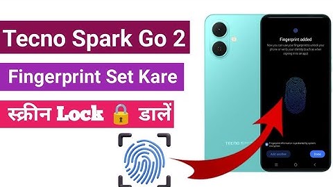 How to set fingerprint in Tecno Spark go 2 | All Tecno Smart phone fingerprint set