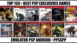 Top 150 Best Exclusives Games For PSP | Best PSP Games | Emulator PSP Android