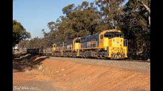 K5LA fitted XR551 leads 9154 Quambatook to North Geelong grain- 22/11/23 K5LA fitted XR551 leads 9154 Quambatook to North Geelong grain- 22/11/23