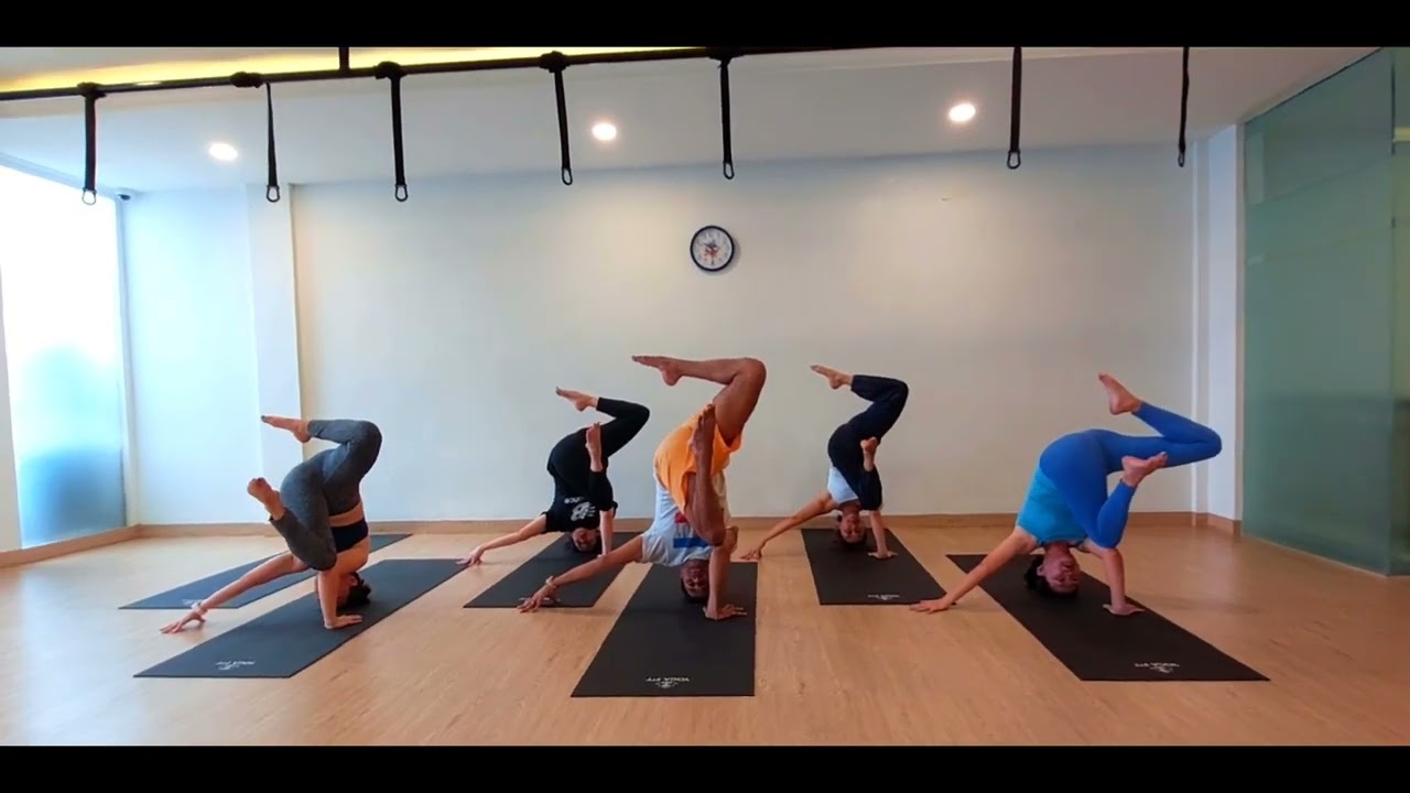Todays After Inversion Yoga Class By Basistha and Yoga Fit Members Gading Serpong 