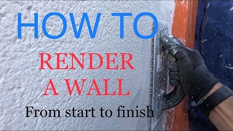 How to render a wall - plastering guru - complete beginners guide