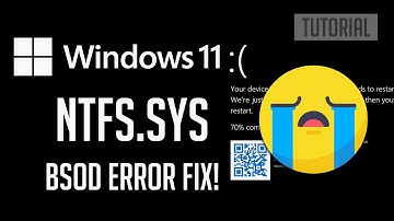 NTFS.sys Failed Blue Screen Error on Windows 11 FIX [2025]