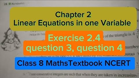 #Class8Mathncert/Chapter 2/Linear equations../Exercise 2.4/ question 3,4/R-SQUARE 2024