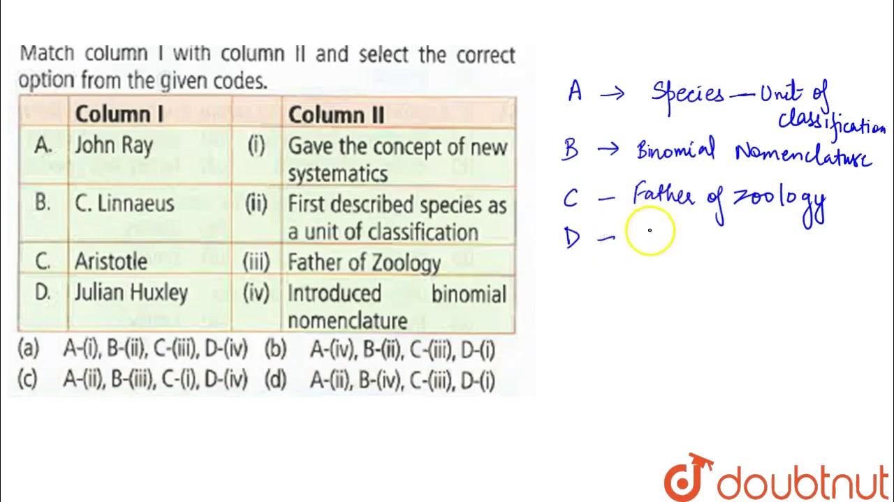 5 match the columns. 5 match the columns