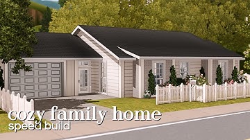 building a medium sized cozy family home in the sims 3・speed build + cc links