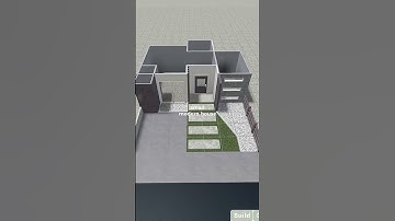 Small modern house idea in bloxburg #shorts #roblox #bloxburg