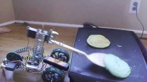Pancake Robot constructed with the VEX starter kit