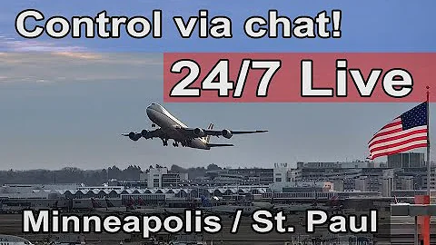24/7 MSP Webcam - Minneapolis / St. Paul Airport - You Control The Cams!