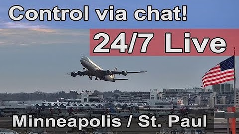 24/7 MSP Webcam - Minneapolis / St. Paul Airport - You Control The Cams!