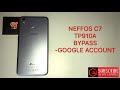 NEFFOS C7/TP910A frp bypass v8.1.0 google account