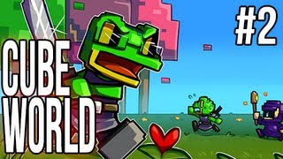 Cube World (Alpha) | Ep.2 | SlyFrog Vs The WOOOOOORRLD!