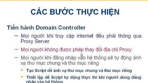 Thiết lập Group Policy