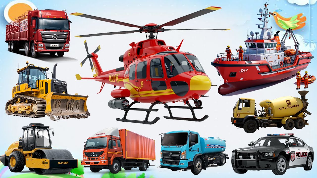 🚜 Đoán Tên Phương Tiện Chuyên Dụng P2 | Trò Chơi Học Tiếng Anh Vui Nhộn Dành Cho Bé 👶