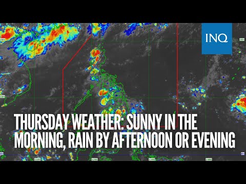 Thursday weather: Sunny in the morning, rain in the afternoon or evening