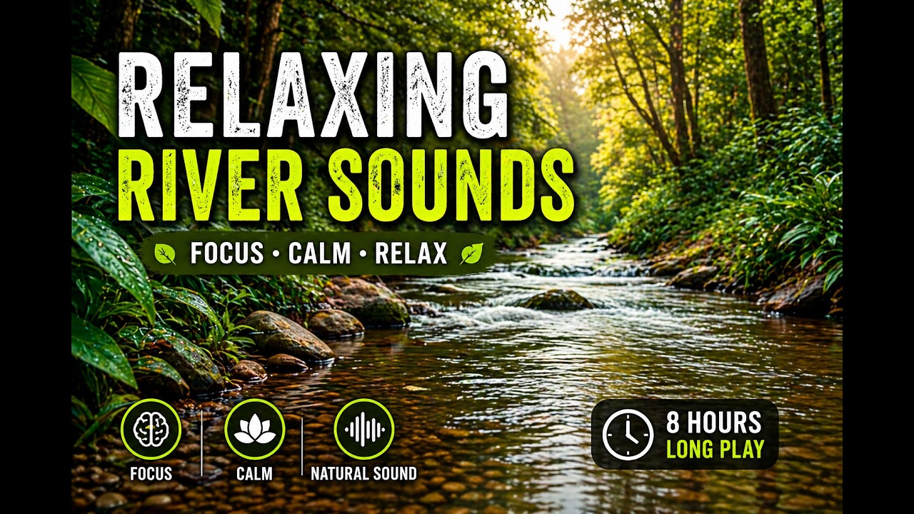Smooth River Flow Sounds for Clarity - YouTube