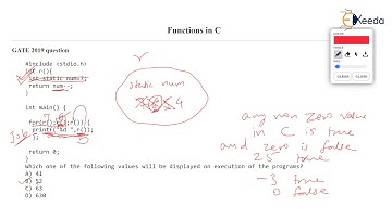 Understanding Storage Class: GATE 2019 Question Explained | COMPUTER SCIENCE ENGINEERING