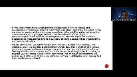 Classroom-based language assessment