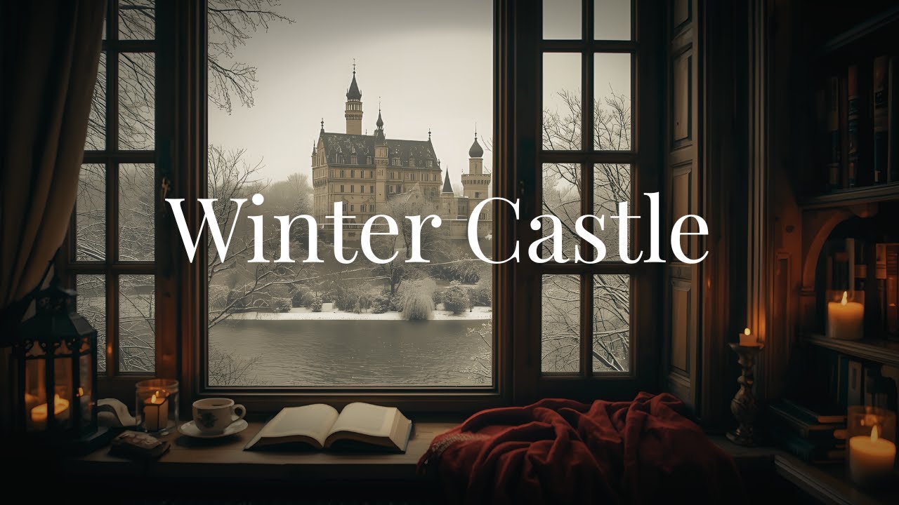 Snowy Silence in an Ancient Gothic Library | Dark Classical Music for Deep Focus