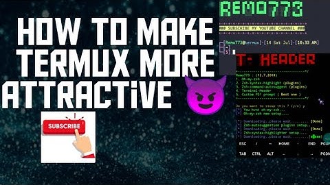 T-header installing | make terminal more attractive 😈😉|termux tutorial |
