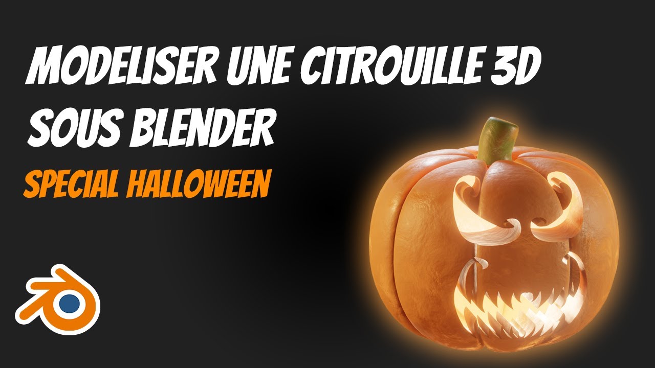 Créer une citrouille 3D sous Blender