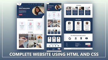 How To Create A Website Using HTML And CSS || Portfolio Website Using HTML And CSS || (Part-4)