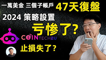AI交易機器人虧損分析！CoinTech2U測試47天回顧  一萬美金CoinTech2U高頻量化加密貨幣交易機器人