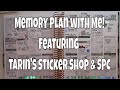 Memory plan with me feat tarins sticker shop  scribble prints co