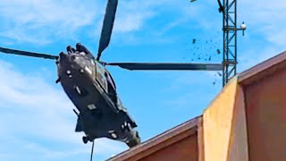 Helicopter Hits Antenna