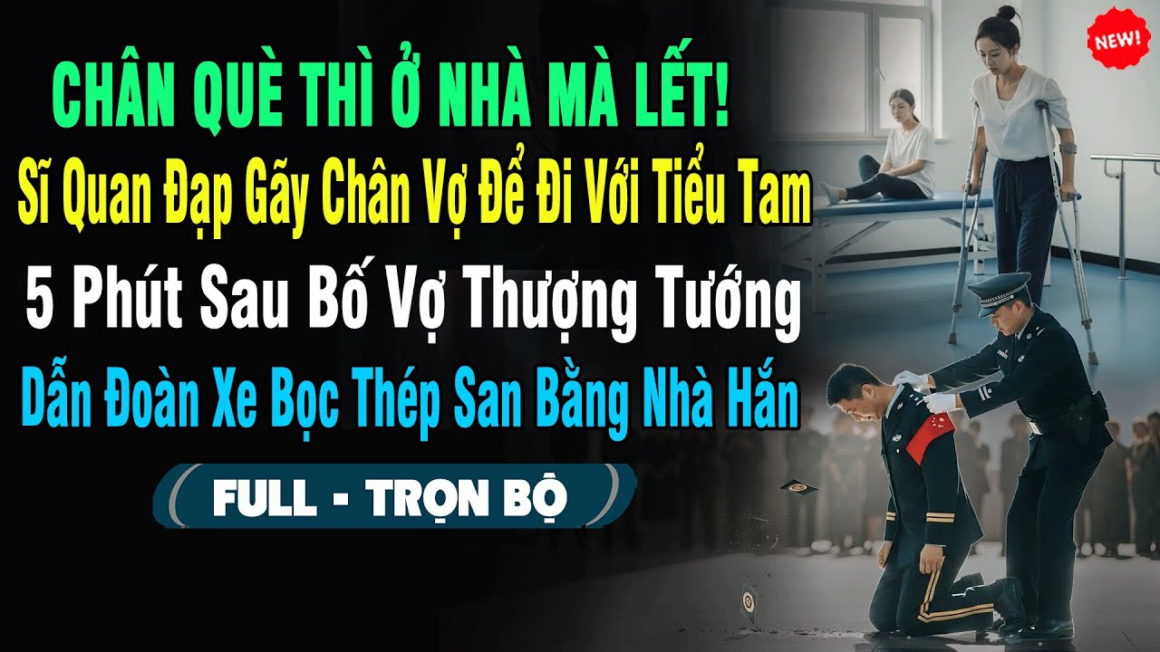 💖Chân Què Thì Ở Nhà Mà Lết! Chồng Sĩ Quan Đạp Gãy Chân Vợ Để Đi Với Tiểu Tam, Bố Vợ Thượng Tướng...