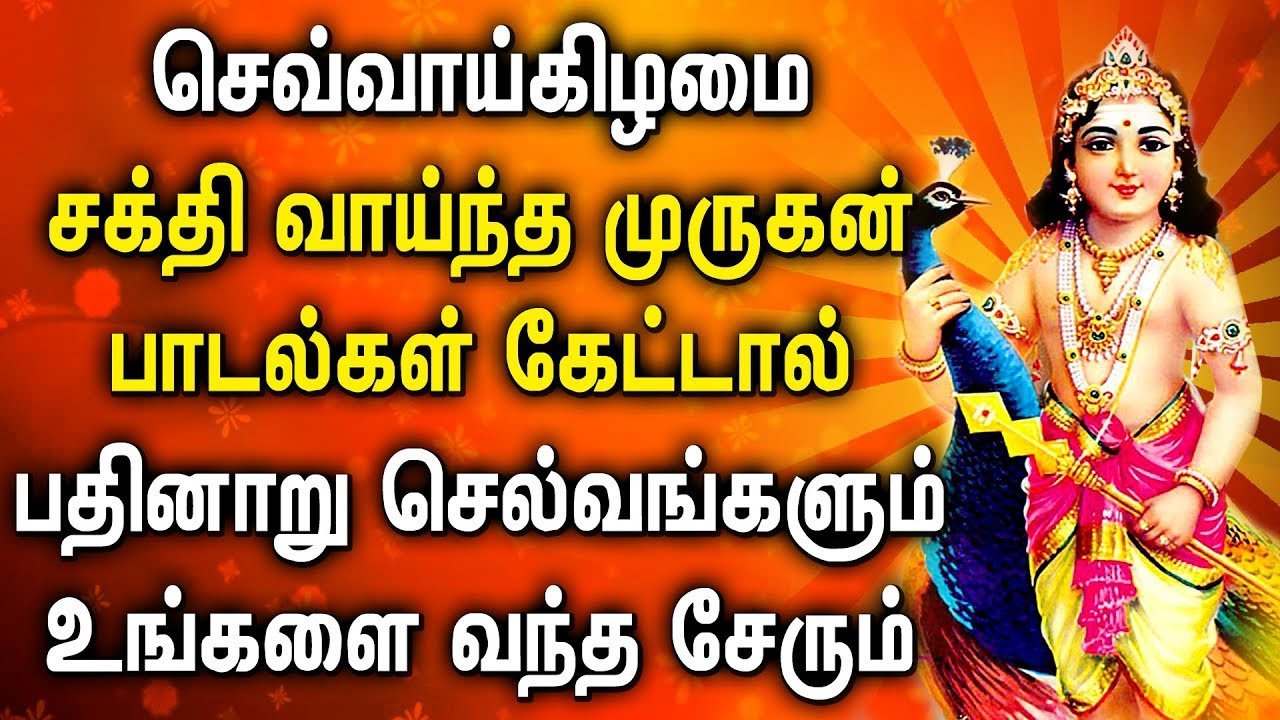 TUESDAY POPULAR MURUGAN TAMIL DEVOTIONAL SONGS  Lord Murugan Tamil Padalgal  Lord Murugan Songs