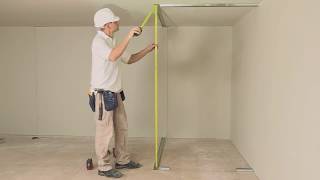 How to install a stud wall with insulation and access panels