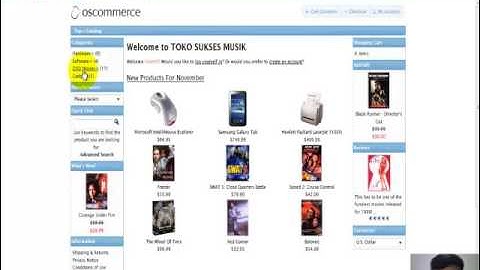 Toko Online Musik Oscommerce