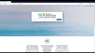Näiteotsing märksõnaga social science registrist re3data