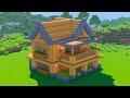 Дубовый дом для выживания в Майнкрафт - Как построить стартовый дом Minecraft