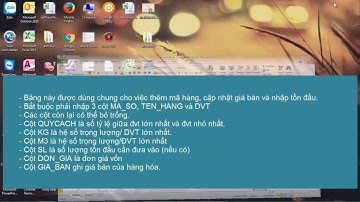 HƯỚNG DẪN THÊM MÃ HÀNG VÀ CẬP NHẬT GIÁ BÁN TỪ FILE EXCEL - PHẦN MỀM QUẢN LÝ BÁN HÀNG RUBY