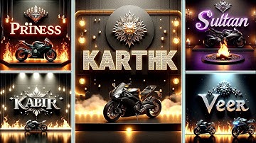 Create 3D AI Bike Images in 2024 || Trending AI Name Images Editing Tutorial with Bing AI