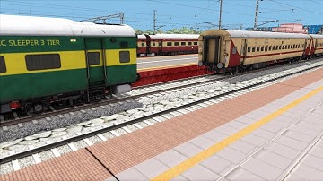 ICF Utkrisht Coupling Garib Rath | BUMPY RAILROAD | Train Simulator | Railworks #atgtrain #railroad