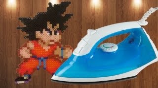 How to iron Perler/Hama Beads (Goku is getting ironed!)