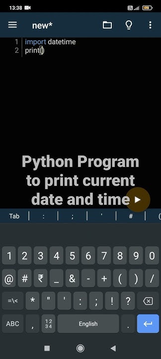 Python Program to print current date and time | Master Python - YouTube