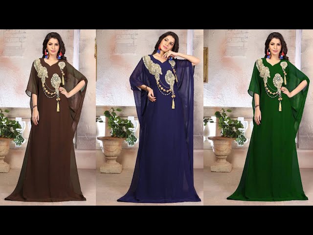 Smooth Thick Satin Islamic Dress Muslim Arabic Long High Neck Elastic  Pleated Abayas For Women Dubai Abaya Wedding Kafta size L Color Army Green