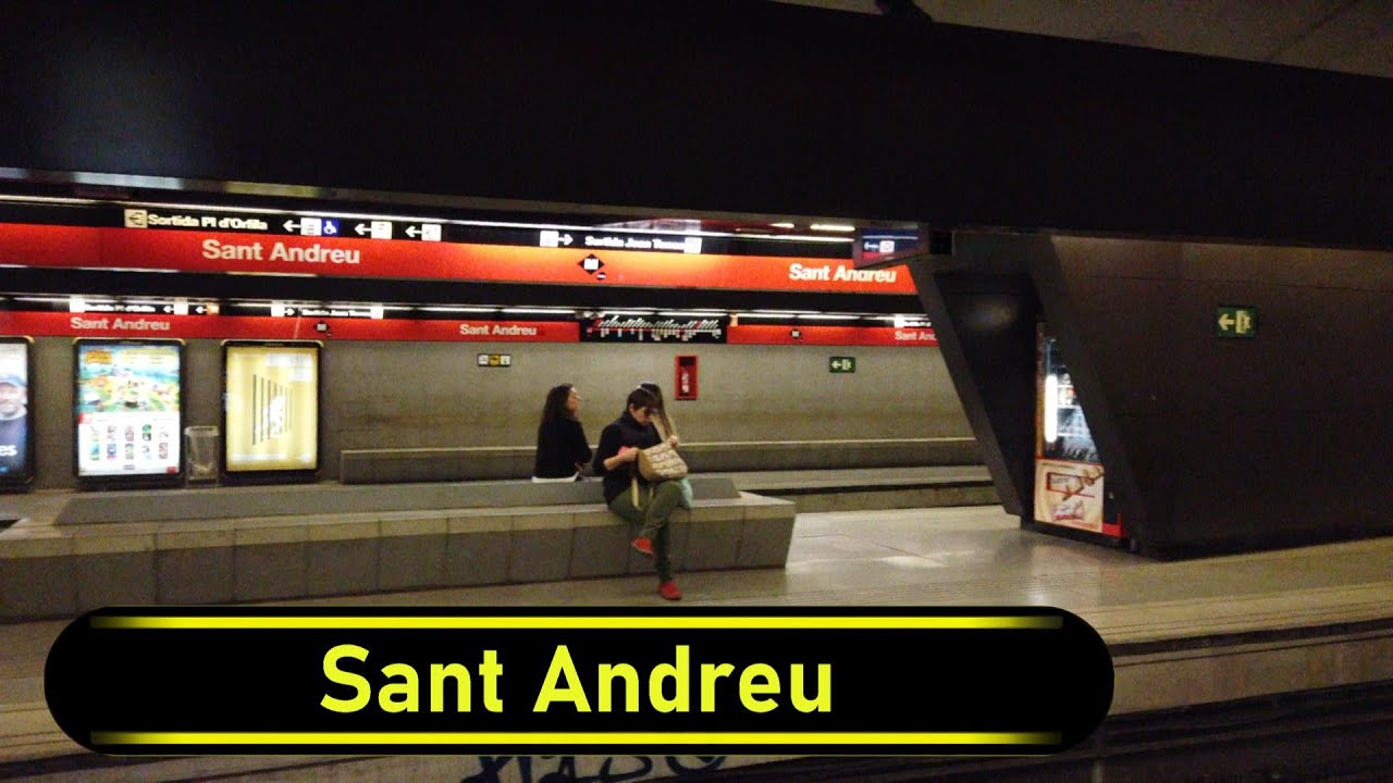 Metro Station Sant Andreu Barcelona 🇪🇸 Walkthrough 🚶 YouTube