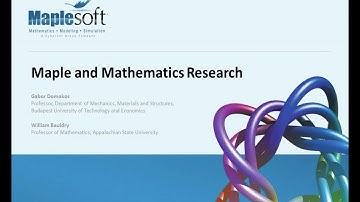 Maple and Mathematics Research