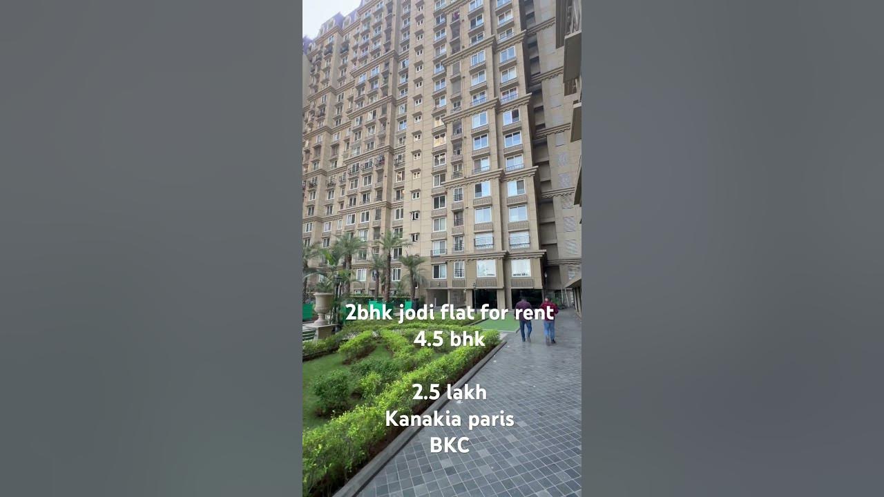 4.5 bhk flat amenities facing flat for rent in bkc kanakia paris with