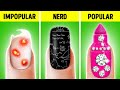 TIPOS DE ESTUDIANTES EN UN AUTOBÚS ESCOLAR 🎒Ideas Creativas de Dibujo y Trucos Secretos de Comida!
