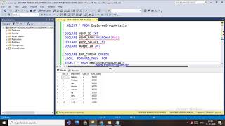 84.SCOPE AND FETCH OPTIONS OF CURSOR IN SQL - HINDI